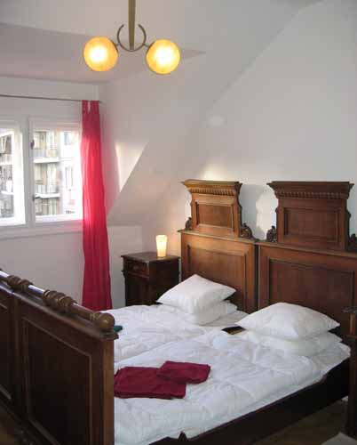 
Bedroom of Benediktska apartment, an apartment in Prague. Accommodation in Prague offered by Prague Accommodations, apartments in Prague.