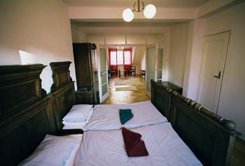 
Bedroom of Benediktska apartment, an apartment in Prague. Benediktska, an apartment offered by Prague Accommodations, is close to Prague’s Old Town Square.