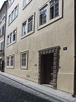 Front door of building