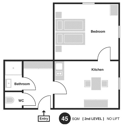 Floorplan of Apartment Vlasska 7