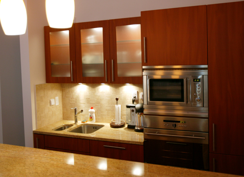 kitchen in Zborovska apartment, an apparatment in Prague. Apartment Zborovska is offered by Prague Accommodation and Apartments in Prague, is close to Prague’s Charles Bridge and Mala Strana. Also close by is the dancing building  built in the 1990s. Accomodation in Prague is Appartament in Prag’s speciality
