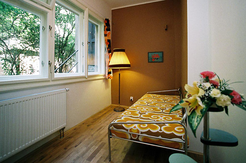 
Back bedroom in Benediktska 2 apartment in Prague, a Prague holiday rental apartment offered by Apartments in Prague.