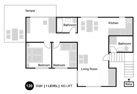 Floorplan of Apartment Villa Dobeška