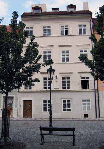 
View of building where Kampa Apartment is located, an apartment in Prague. Kampa, an apartment offered by Apartments in Prague, is close to Prague’s Charles Bridge and Malostranske Namesti.