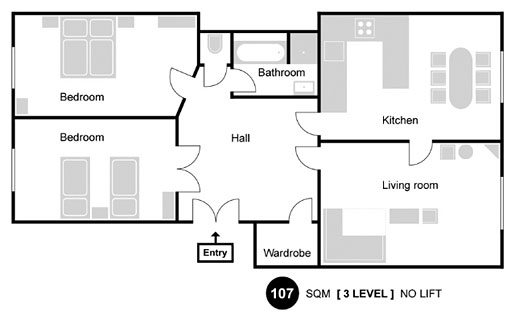 Floorplan of Apartment Matoušova