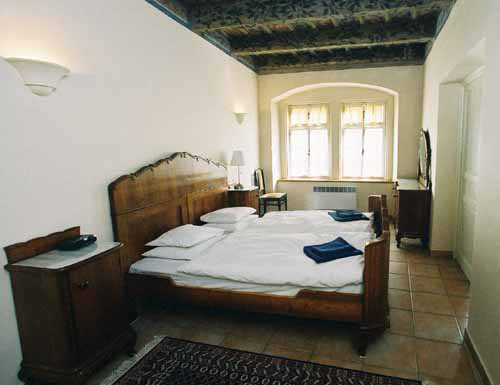 Front bedroom of Vlasska 6. Vlasska 6, an apartment offered by Prague Accommodations, is close to Prague Castle and the Lesser Town Square.