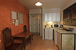 Kitchen view with entrance hall way