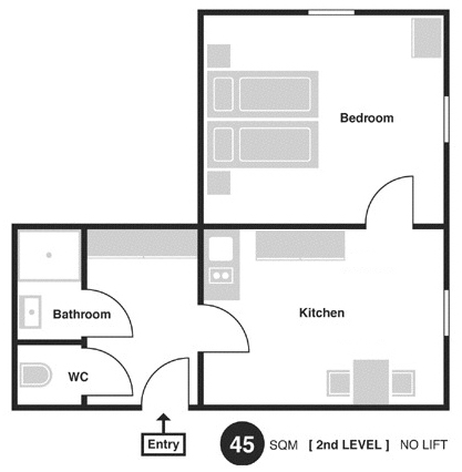Floorplan of Apartment Vlasska 9