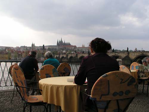 View of Charles Bridge viewed from Karlovy Lazne, in Stare Mesto. Accommodation in Prague offered by Prague Accommodations, apartments in Prague.