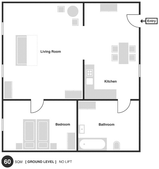 Floorplan of Apartment Vlasska 2
