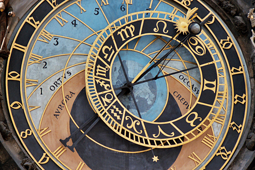 Prague’s Astronomical Clock in Prague’s Old Town Square near Apartment in Prague’s Benediktska Apartment.